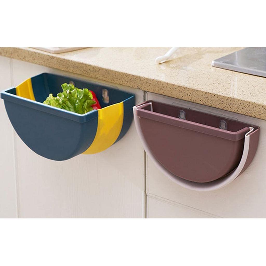 Wall Mounted Hanging Trash Can With Adhesive Hook